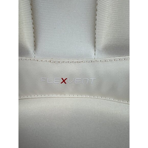 Unisex The North Face Surge Luxe White Backpack w/ Rose Gold Accents - Picture 6 of 7